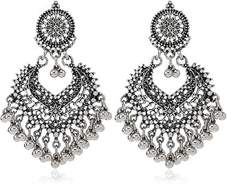 Indian Gold Jewelry Earrings for Women Jhumkas Chandelier Dangle Earring Boll...