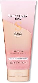 Sanctuary Spa Lily & Rose Body Scrub, No Mineral Oil, Cruelty Free & Vegan Exfoliating Body Scrub, 200ml