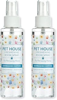 One Fur All Pet House Freshening Room Spray - Sunwashed Cotton Pack of 2 - Concentrated Air Freshener - Non-Toxic & Pet-Friendly Air Freshener - Pet Odor Eliminator Room Spray