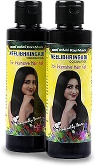 Kas Mark Kalan Aryavaidya Sala Neelibringadi Coconut Oil Y 200ml (pack of 2) | Routine Hair Oil | Helps control hair fall & strengthens hair Made with 12 herbs, including bhringaraj, amla, indigo, karnasphota and pure coconut oil.