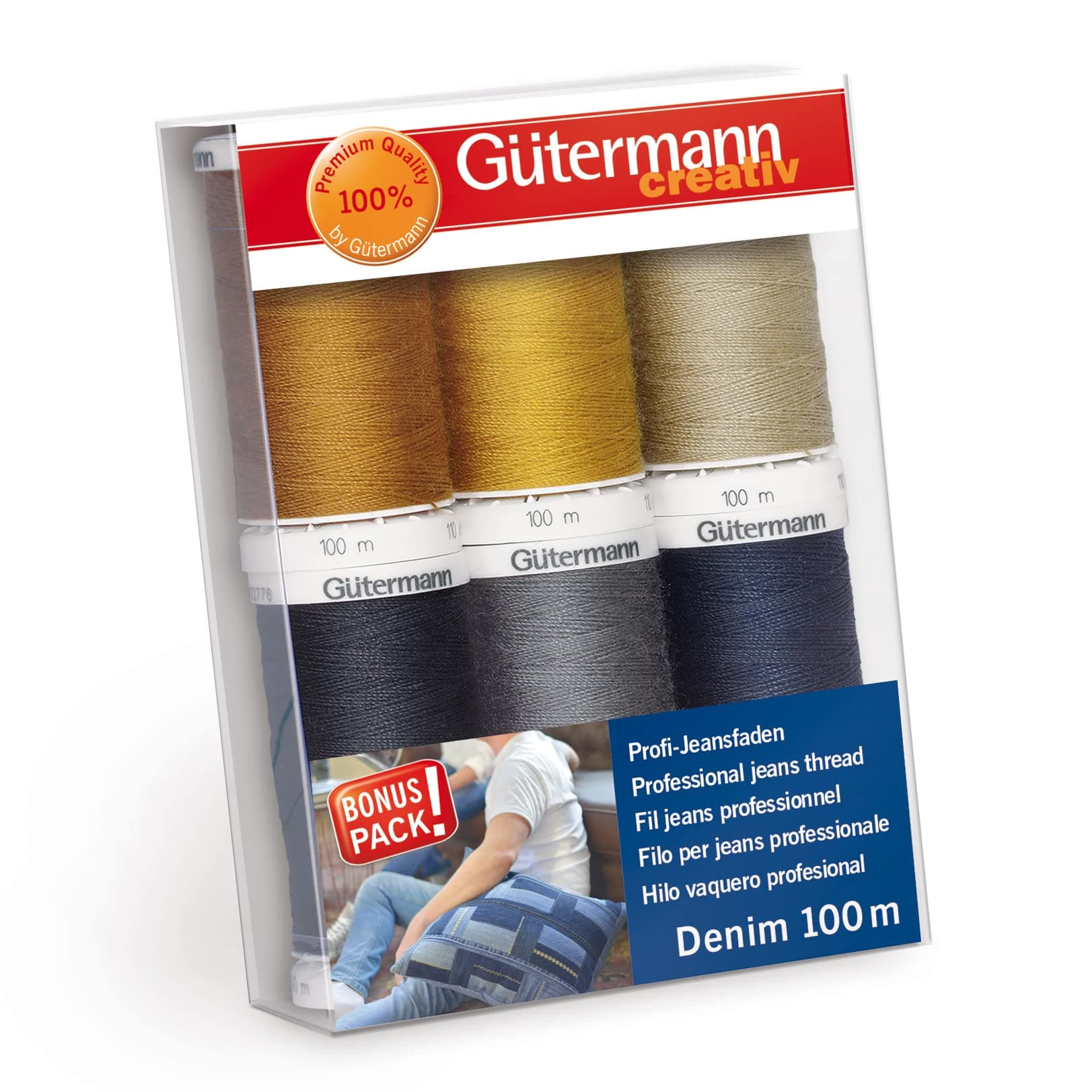 Gütermann Thread Denim 6 SPLS Denim Multicoloured