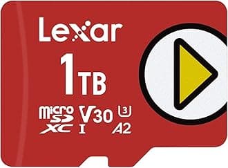 Lexar 1TB PLAY microSDXC Memory Card UHS-I C10 U3 V30 A2 Full HD & 4K Video Up to 160/100MB/s Extended Storage for Nintendo Switch Gaming Devices Smartphones Tablets (LMSPLAY001T-BNNNU)