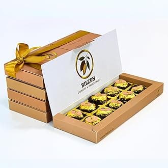 BILZEN Gourmet Milk Chocolates With Dates And Roasted Hazelnut Gift Box | No Preservative I No Added Sugar | Healthy Snacks | 10 Piece, Pack of 1