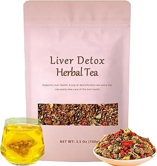 Liver Detox Herbal Tea, Dandelion Root Tea, Chrysanthemum Cassia Seed Goji BerryTea, Kidneys & Liver Health TeaWith Wolfberry, Cassia Seed, Milk Thistle