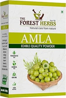 The Forest Herbs Natural Care From Nature Amla Powder For Hair Growth 250 Grams | Ideal for Hair, Eating, Drinking & Skin