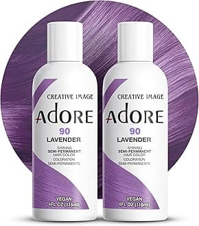 Semi Permanent Hair Color (090 Lavender) (2 Pack) | Vegan & Cruelty-Free Purple Hair Dye | No Ammonia, No Peroxide, No Alcohol | 4 Fl Oz