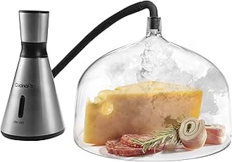Smoking Gun w XL 7-1/4" Dome- Electric Portable Smoker for Food, Drinks, Meat, Cheese, Whiskey Bourbon Cocktails- Faster than Smoker Box, Large Dome w XL Capacity Indoor Outdoor Infuser, Gift for Him
