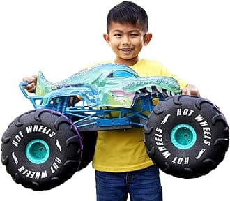 Hot Wheels Monster Trucks Remote Control Car, Mega-Wrex in 1:6th Scale, Extra Large Toy Truck, More than 2ft Long, HPK28
