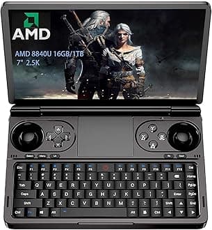 GPD Win Mini 2025 Handheld Game Console, 7" Touchscreen Gaming PC Mini Laptop Gamepad UMPC Win11 [AMD Ryzen 7 8840U 16GB RAM/1TB M.2 NVMe SSD]