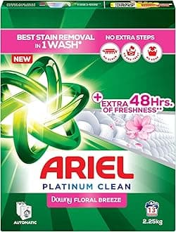 Ariel Platinum Clean Floral Breeze, 2.25KG, Laundry Detergent Powder