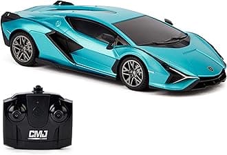 1:24 Scale Officially Licensed RC Lamborghini Sián FKP 37, Blue Lambo Sport Racing Hobby Toy Car Model Vehicle for Boys Girls and Adults Gift