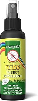 Kids Insect Repellent Spray 100ml - Mosquito Repellent Kids DEET Free Formula - Shields from a Wide Range of Biting Insects, Including Ticks - Natural Kids Mosquito Repellent