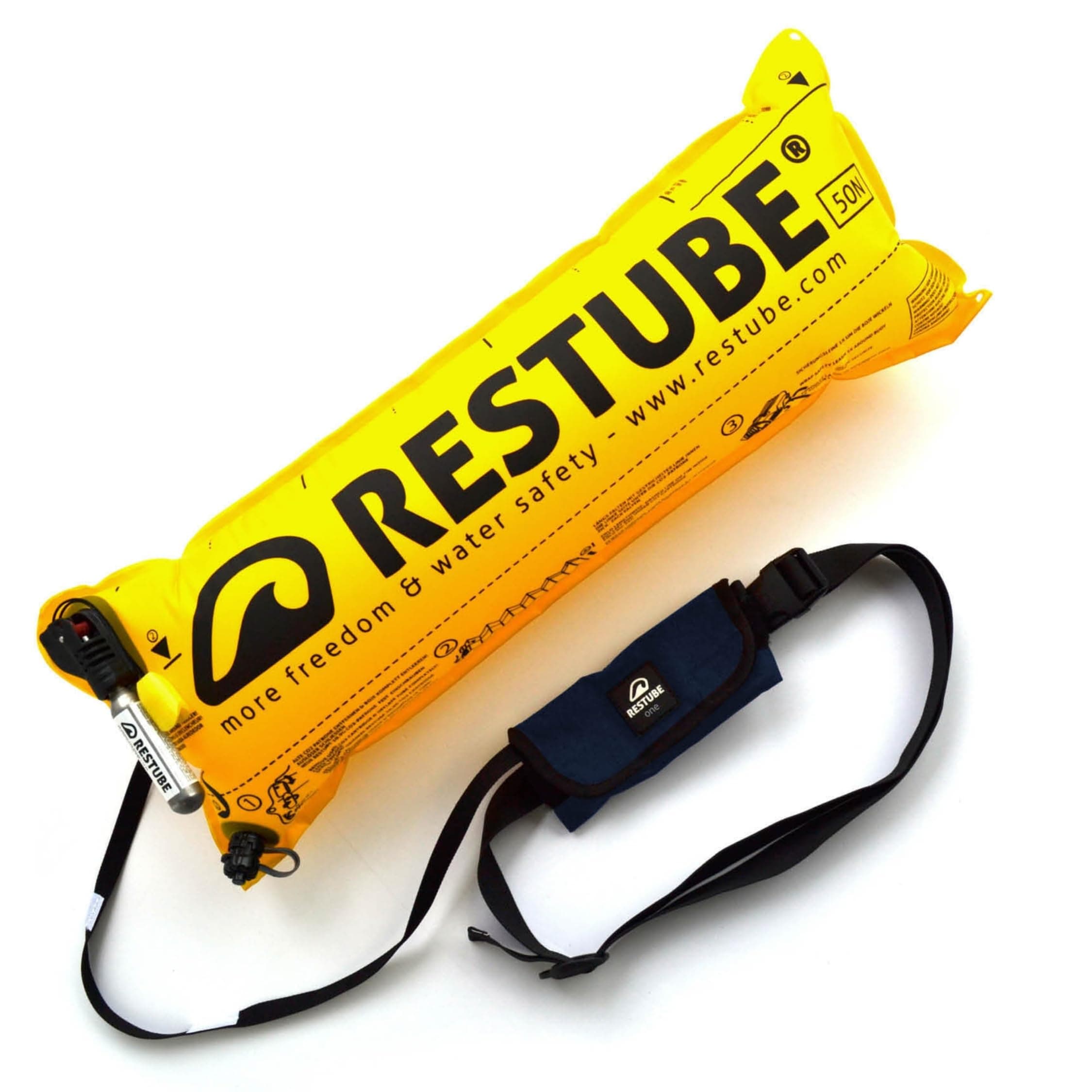Restube Beach One-Pull Inflatable Water Safety Buoy