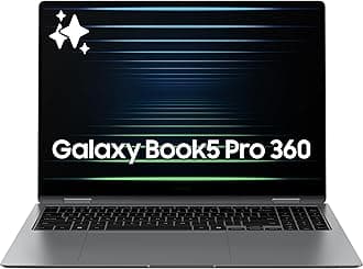 Samsung 16” Galaxy Book5 Pro 360 Copilot+ PC, AI Computer, Intel Core 7 Ultra Processor, 3K AMOLED (2880x1800) Touchscreen, S Pen,120Hz, Dolby Atmos, Student Laptop, Lightweight, All-Day Battery Life