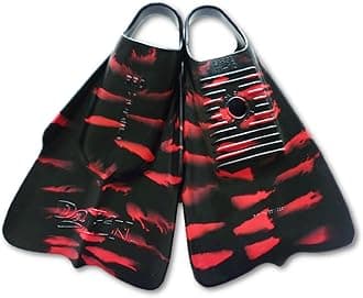 DaFin RVCA Zak Noyle Black/Red Swimfins - XL