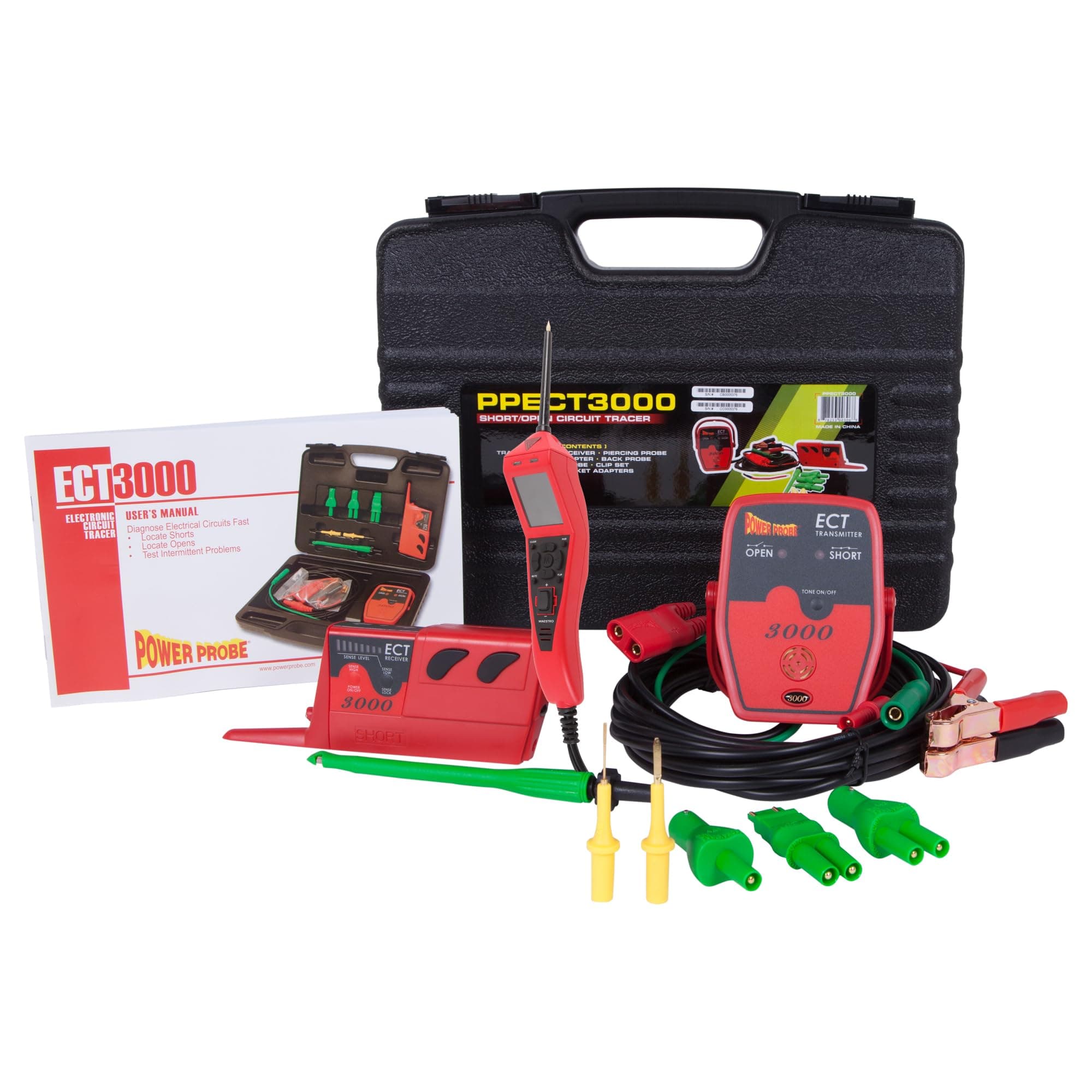 Power Probe Maestro Master Kit with Maestro and ECT3000 Short Tracer for Easy Automotive Electrical Diagnostics