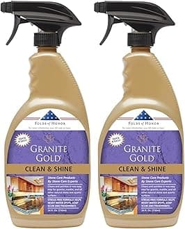 Granite Gold Clean and Shine Spray-Streak-Free Deep Cleaning & Polishing of Granite, Marble, Quartz, 24 Fl Oz (Pack of 2)