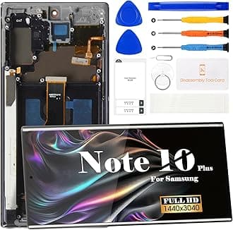 OLED for Samsung Note 10 Plus Screen Replacement for Samsung Galaxy Note 10 Plus 4g/5g LCD Screen for Galaxy SM-N975 SM-N976 LCD Touch Screen Digitizer Assembly Repair Kits with Frame (Black)
