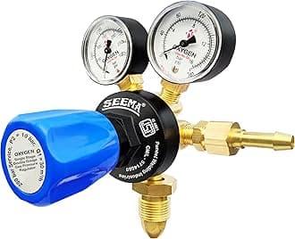 Seema® Single Stage Double Gauge Oxygen Gas Pressure Regulator (ISI Certified)