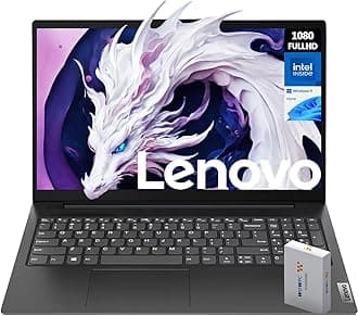 LenovoV15 Laptop | 15.6" FHD (1920 x 1080) Display | Intel Quad-core Processor | Ethernet RJ-45 | WOWPC Recovery USB (Windows 11 Home, 8GB RAM | 256GB SSD)