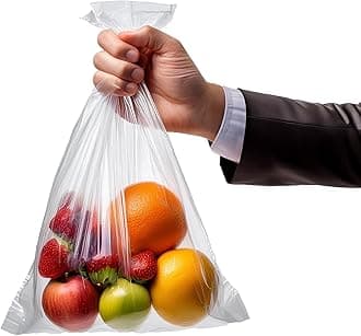 Polythene Food Grade Storage Bags | 4" x 6" / 100mm x 150mm | Pack of 100 | Suitable for Freezer's, Sandwich's, Fruit, Clear Plastic Bags