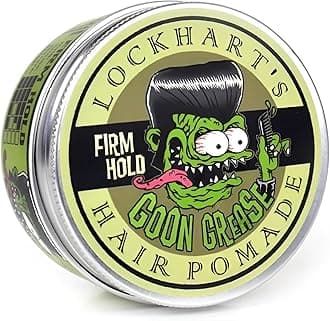 LOCKHART'S Hand Crafted Cinnamon Sandalwood Goon Grease Hair Pomade Heavy Hold 3.4 oz
