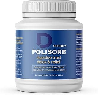 Polisorb Digestive Tract Cleanse – Silicon Dioxide Detox Drink for Gut Health, Stomach Comfort & Cleansing, Mixes with Water, Juice, Tea - Family-Friendly, 2 Tbsp Serving for Adults
