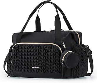 mommore Diaper Bag Tote, Large Capacity Travel Diaper bags, Hospital Bag for Labor Delivery, Baby Bag with Pacifier Case