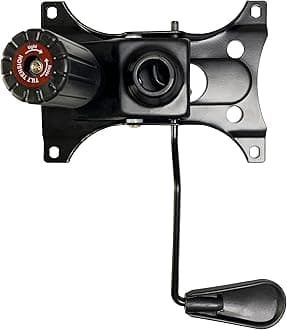 300LBs Office Chair Tilt Control Mechanism Replacement Parts(Not Standard/Universal Size),W/ 5.9" × 8.6" Mounting Holes Chair Base Heavy Duty Plate Swivel Tilt Control Seat Mechanism