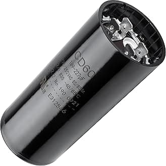 [UL Listed] BlueStars 189-227 uF MFD 220-250 VAC Volts Round Start Capacitor 50/60 Hz AC Electric - Lot -1 - for Electric Motor, OEM Single Phase Motor Capacitors - Lifetime Up to 30.000 Hours