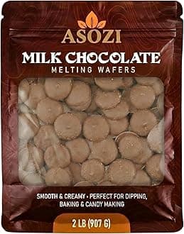 - Milk Chocolate Melting Wafers 2LB – Smooth and Creamy Melting Chocolate Perfect for Dipping, Baking, Candy Making, and Decorating Desserts – Ideal for Fountains, Coating, and Molded Chocolates Cocoa Lite