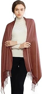 RIIQIICHY Women's Scarf Pashmina Shawls and Wraps for Evening Dress Bridesmaid Wedding Bridal Winter Warm Long Large Scarves