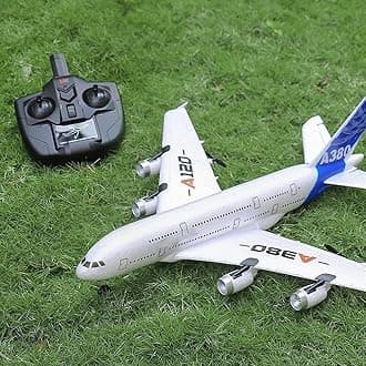 A-380 Remote Control Glide Machine 2.5CH Smooth Gyroscope RC Airplane With LED Light - Outdoor Adult 3D Stunt Fly in Your Hand Boarding Toy