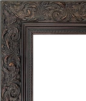 West Frames Bella French Ornate Embossed Wood Wall Picture Frame 2.5" Wide (11" x 14" Empty Frame Only, No Plexiglass, Dark Bronze)