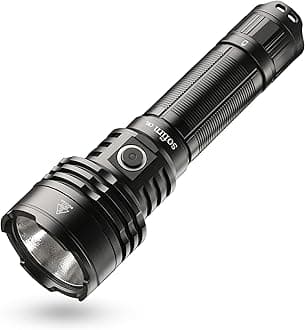 C8L Rechargeable Flashlight with 3100 Lumens, Tactical Flashlight Up to 531m, IPX8 Waterproof, for Emergency, Heavy Duty, Search and Outdoor Use