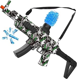 TANSAR Gel Ball Blaster Gun Automatic, Electric Splatter Water Bead Gun, Splat Orby Kids Toys, Outdoor Gift Ideas for Boys Ages 8 9 10 11 12 13 14 15 16 Year Old, MAK06