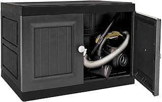 ABBAware Multi-Purpose Plastic Storage Unit, Bench,Cupboard, Large Compartment Cabinet, In Modern Grey