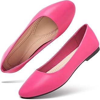 Women's Flats Shoes Ballet Flats Dress Shoes Comfortable PU Leather Slip on Shoes for Women