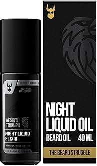 Night Liquid Elixir Beard Oil - Platinum Collection - Aesir's Triumph - Beard Oil for Men - Natural Blend for Softens, Moisturizing, & Healthier Beard Growth (30 ml)
