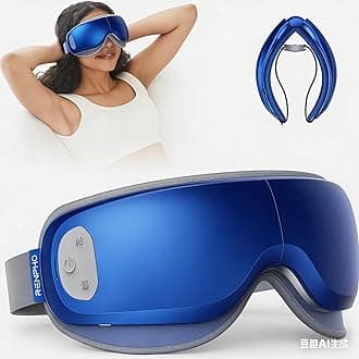 RENPHO Eyeris 1 Eye Massager with Heat&Customized Gift Card, Birthday Gifts for Women/Men, Heated Sleep Mask for Relax, Sleep Eye Care Gifts for Reduce Eye Strain, Improve Sleep