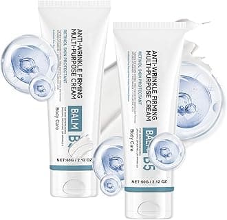 Repair Balm B5 Face Cream - Vitamin B5 Day Cream - Anti Redness Moisturiser Cream - Skin Tightening Body,Face Moisturiser - Anti Wrinkle Body Lotion for Acne & Repair Damage Skin 2pcs