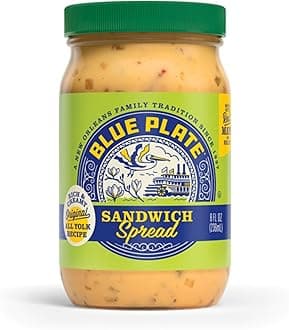 Blue Plate Mayonnaise Sandwich Spread, 8 Fl Oz Jar (Pack of 12)