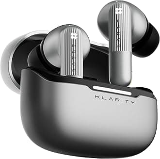 Boult Newly Launched Klarity 3 6-Mic Hybrid ANC (Upto 50dB) in Ear Earbuds, Spatial Audio, Dual Device Pairing, 50H Battery, Wind Noise Reduction 6 Mic Calling, 13mm Bass Driver TWS (Smoky Metal)