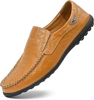 Loafer Premium Genuine Leather Men's Casual Shoes Slip On Mens Driving Penny Loafers for Men Lightweight Breathable