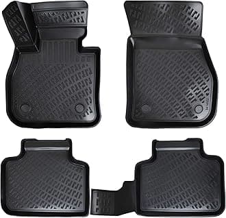 - Mini Countryman 2017-2024 (No Manuel Transmission) Custom Fit Floor Mats Rubber 3D Car Mats Laser Measured Floor Liners All Weather Heavy Duty Odorless TPE (Front & Rear)