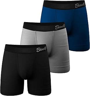Boxer Briefs for Men Pack of 3 - Hammock Support Pouch Underwear for Men - Flyless