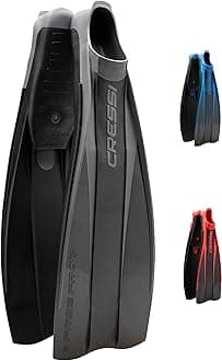 High Duty Full Foot Pocket Scuba Diving Fins | Hi-Surface: Below Blade Foot Pocket | Free Frog: Made in Italy