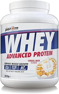 per4m Protein Whey Powder | 67 Servings of High Protein Shake with Amino Acids | for Optimal Nutrition When Training | Low Sugar Gym Supplements (Cereal Milk, 2010g)