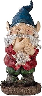 Alpine Wac254 Smiling Gnome Statuary