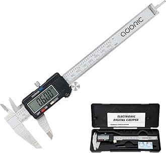 SNE ADORIC Digital Caliper, Electronic Digital Caliper Stainless Steel Body with Large LCD Screen | 0-6 Inches | Inch/Fractions/Millimeter Conversion